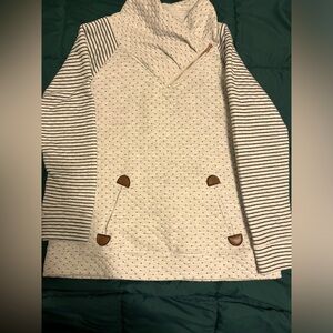 Maurice’s Polka Dit Sweater with Cowl Neck